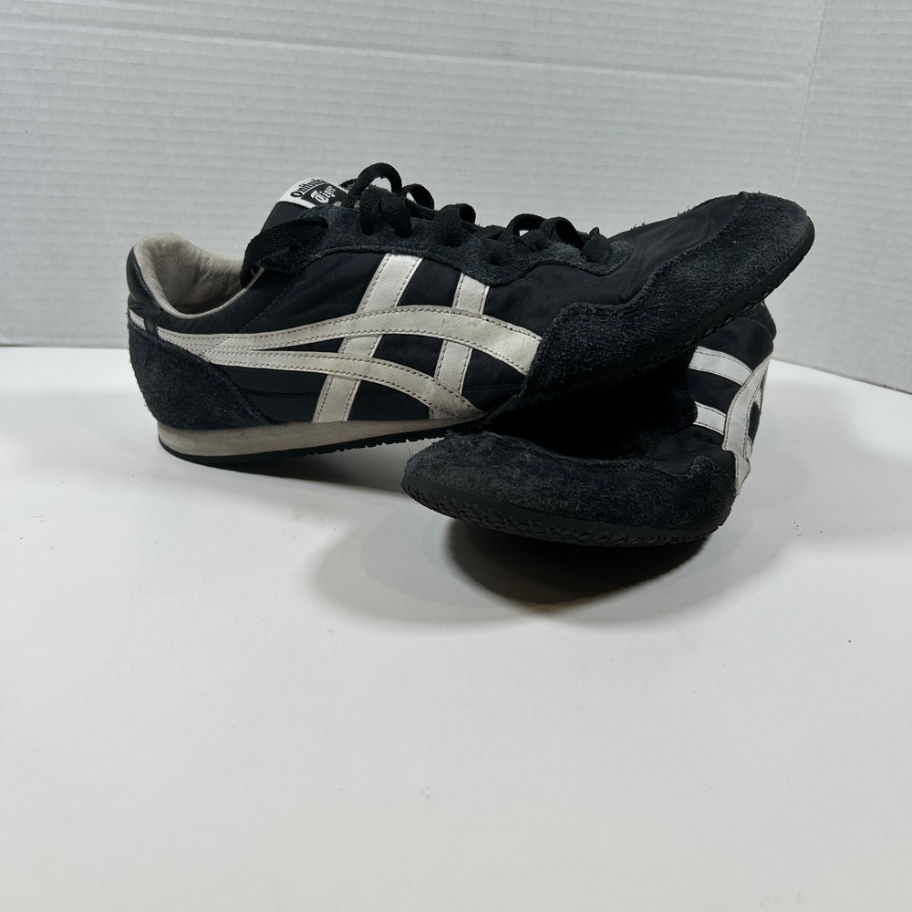 Onitsuka Tiger Asics Sneakers Mens 10 BLK Serrano Athleisure Shoes